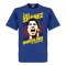 Barcelona T-shirt Portrait Luis Suarez Blå
