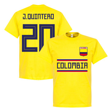 Colombia T-shirt Jquintero 13 Team Gul