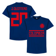 Colombia T-shirt J Quintero 20 Away Team Blå