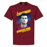 Barcelona T-shirt Coutinho Portrait Philippe Coutinho Röd