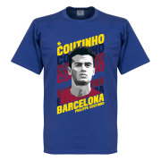 Barcelona T-shirt Coutinho Portrait Philippe Coutinho Indigo