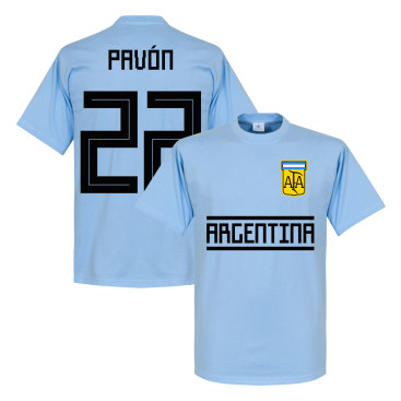 Argentina T-shirt Pavon 22 Team Ljusblå