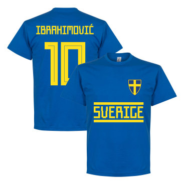 Sverige T-shirt Ibrahimovic 10 Team Zlatan Ibrahimovic Blå