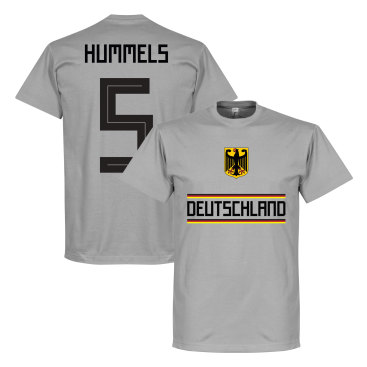 Tyskland T-shirt Hummels 5 Grå