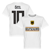 Tyskland T-shirt Özil 10 Team Mesut Ozil Vit