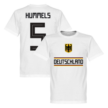 Tyskland T-shirt Hummels 5 Vit