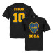 Boca Juniors T-shirt Boca Roman 10 Cabj Crest Svart