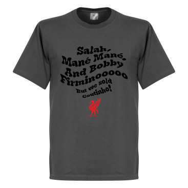 Liverpool T-shirt Salah Mane Mane Mörkgrå