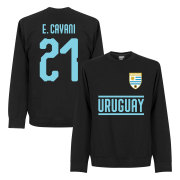 Uruguay T-shirt Cavani 21 Team Sweatshirt Svart