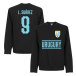 Uruguay T-shirt Suarez 9 Team Sweatshirt Luis Suarez Svart