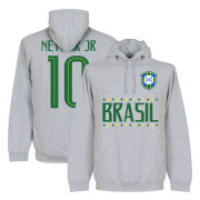 Brasilien Huvtröja Brazil Jr 10 Team Neymar Grå