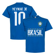 Brasilien T-shirt Brazil Jr 10 Team Neymar Blå