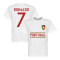 Portugal T-shirt Ronaldo 7 Team Barn Cristiano Ronaldo Vit