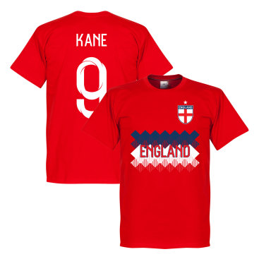 England T-shirt Harry Kane 9 Röd