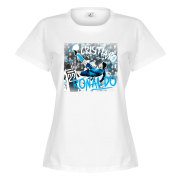 Real Madrid T-shirt Ronaldo Bicycle Kick Dam Cristiano Ronaldo Vit