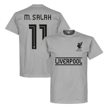 Liverpool T-shirt Salah 11 Team Mohamed Salah Grå
