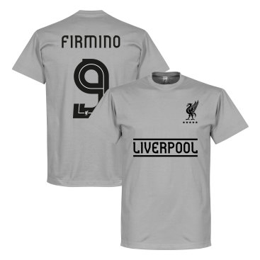 Liverpool T-shirt Firmino 9 Team Grå
