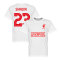 Liverpool T-shirt Shaqiri 23 Team Jamie Vardy Vit