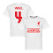 Liverpool T-shirt Virgil 4 Team Vit