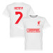 Liverpool T-shirt Kenny 7 Team Kenny Dalglish Vit