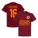 Roma T-shirt As De Rossi 16 Team Röd