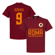 Roma T-shirt As Dzeko 9 Team Edin Dzeko Röd