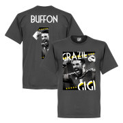 Juventus T-shirt Grazie Gigi Buffon 1 Gianluigi Buffon Mörkgrå