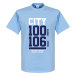 Manchester City T-shirt Man City 100 Ljusblå
