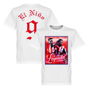 Atletico Madrid T-shirt Legend Torres El Nino 9 Atletico Legend Fernando Torres Vit