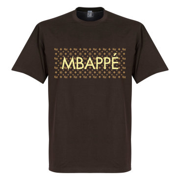 Psg T-shirt Mbappé Km Pattern Kylian Mbappe Brun