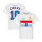 Frankrike T-shirt Winners Champions 98 Retro Zidane 10 Zinedine Zidane Vit