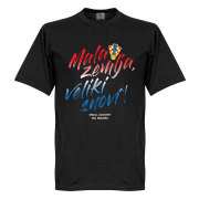 Kroatien T-shirt Winners Mala Zemlja Veliki Snovi Svart