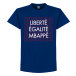 Psg T-shirt Liberté Égalité Mbappé Km Pattern Kylian Mbappe Blå