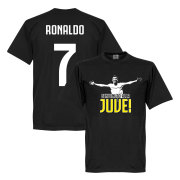 Juventus T-shirt Welcome To Juve Ronaldo Cristiano Ronaldo Svart