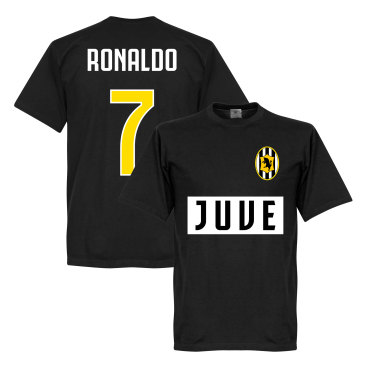 Juventus T-shirt Juve Ronaldo 7 Team Cristiano Ronaldo Svart