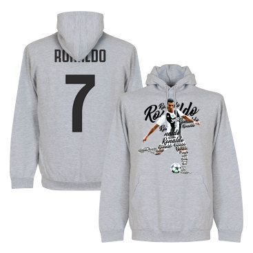 Juventus Huvtröja Ronaldo 7 Script Cristiano Ronaldo Grå