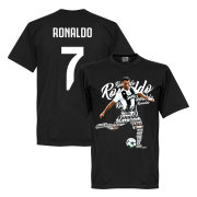 Juventus T-shirt Ronaldo 7 Script Cristiano Ronaldo Svart