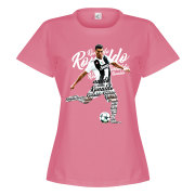 Juventus T-shirt Ronaldo Script Dam Cristiano Ronaldo Rosa