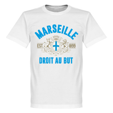 Olympique Marseille T-shirt Marseille Established Vit