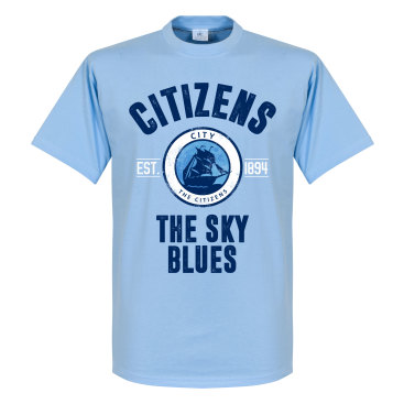 Manchester City T-shirt City Established Ljusblå