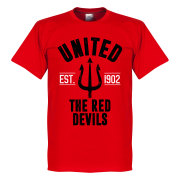 Manchester United T-shirt United Established Röd