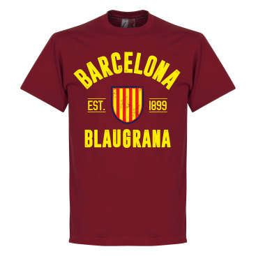 Barcelona T-shirt Established Röd