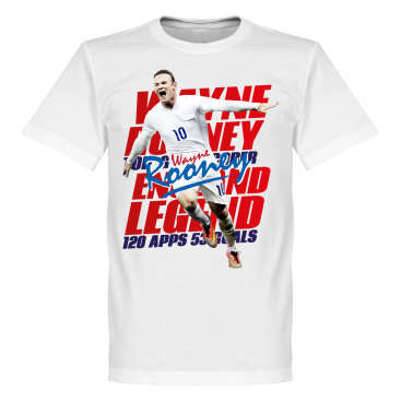 England T-shirt Rooney Legend Vit