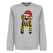 Borussia Dortmund Tröja Christmas Dog Supporters Sweatshirt Grå