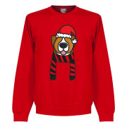 Manchester United Tröja Christmas Dog Sweatshirt Röd