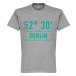 Hertha Bsc Berlin T-shirt Hertha Berlin Home Coordinate T-shrit Grå