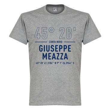 Inter T-shirt Giuseppe Meazza Coordinates Grå