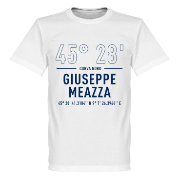 Inter T-shirt Giuseppe Meazza Coordinates Vit