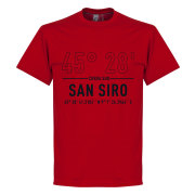 Milan T-shirt Milan San Siro Home Coordinate Röd