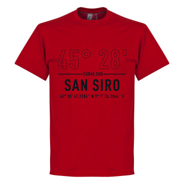 Milan T-shirt Milan San Siro Home Coordinate Röd